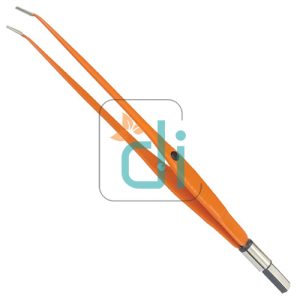 Bipolar forceps angled